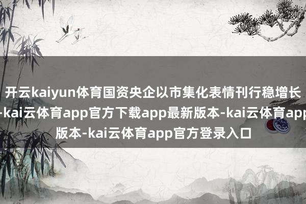 开云kaiyun体育国资央企以市集化表情刊行稳增长扩投资专项债-kai云体育app官方下载app最新版本-kai云体育app官方登录入口